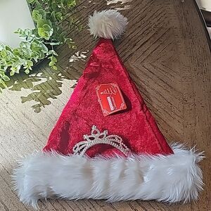 Princess santa hat NWT tiara